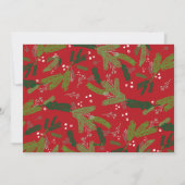 Joy Peace Love krans Feestdagenkaart (Achterkant)