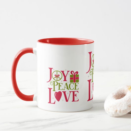 Joy Peace Love Mok (Met donut)