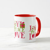 Joy Peace Love Mok (Voorkant rechts)