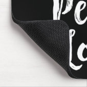 Joy Peace Love Red Brushed Script Womens Holiday Muismat (Hoek)