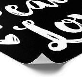 Joy Peace Love Red Brushed Script Womens Holiday Poster (Hoek)