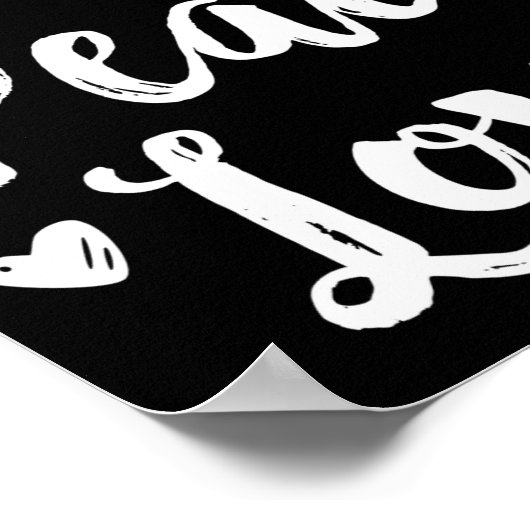 Joy Peace Love Red Brushed Script Womens Holiday  Poster (Hoek)