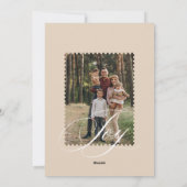 Joy Peace Love Waterverf Woodsy Mushrooms Foto Feestdagenkaart (Achterkant)