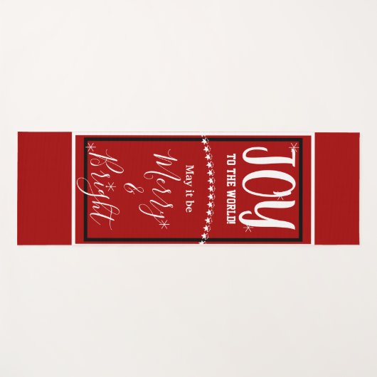 Joy Peace Red Yogamat (Voorkant (horizontaal))