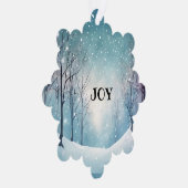 JOY & PEACE SNEEUWVLOKPAPIER ORNAMENT KAART (Rechts)