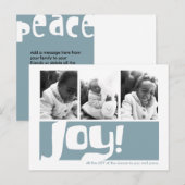 Joy & Peace Triptych Postcard Feestdagenkaart (Voorkant / Achterkant)