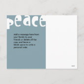 Joy & Peace Triptych Postcard Feestdagenkaart (Achterkant)