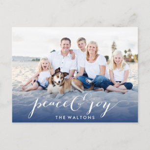 JOY & PEACE VAKANTIE FOTOKAARTEN FEESTDAGENKAART