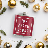 Joy Peace Vodka | Rood- en wittefeestdag Heupfles
