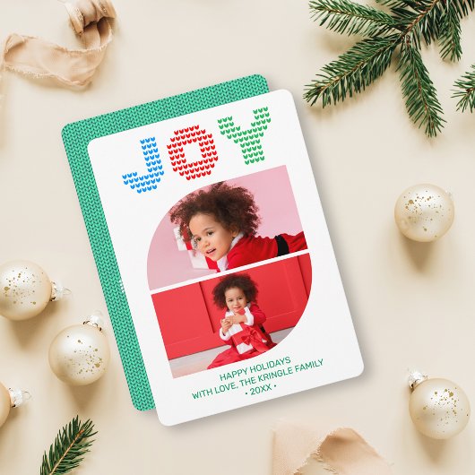 Joy Photo Christmas Wenskaart Kaart