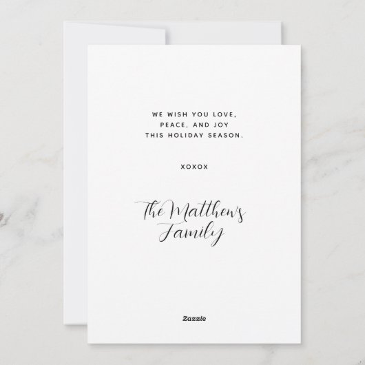 Joy Photo Collage Merry Prettige feestdagen kerst Feestdagenkaart (Achterkant)