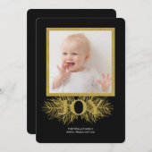 Joy Photo Holiday Card Feestdagenkaart (Voorkant / Achterkant)