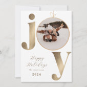 Joy Photo Holiday Kaart (Voorkant)
