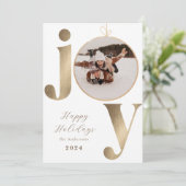 Joy Photo Holiday Kaart (Staand voorkant)