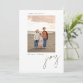 Joy Photo Holiday Kaart (Staand voorkant)