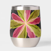 Joy, Pink Green Anthracite Fantasy Flower Fractal (Achterkant)