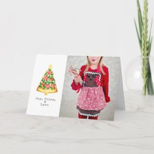 Joy Pizza houdt van kerstfoto's Kaart