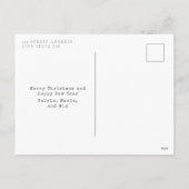 Joy Pizza Love kerstboom Feestdagenkaart (Achterkant)