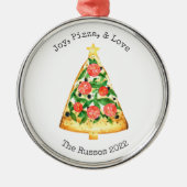 Joy Pizza Love Pizza Slice Ceramic Ornament (Voorkant)