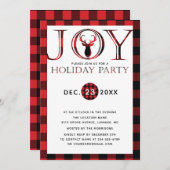 Joy Play Holiday Partij Kaart (Voorkant / Achterkant)