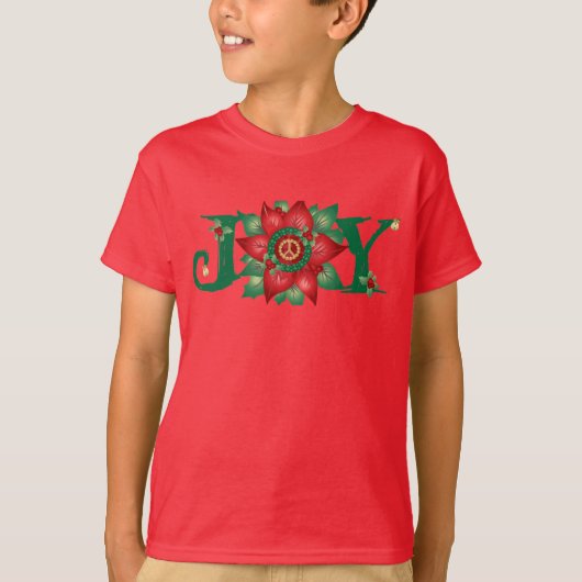 Joy Pointsetta T-shirt (Voorkant)