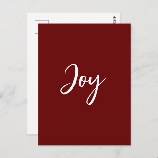 Joy Post Card Briefkaart (Voorkant / Achterkant)