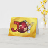 Joy  postkarte kaart (Gele Bloem)