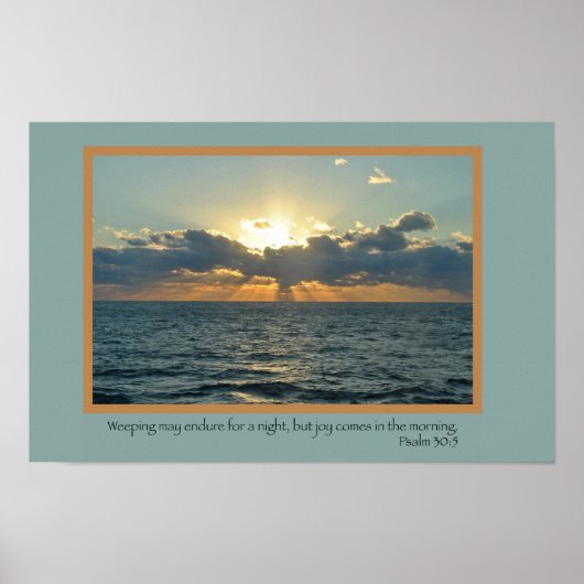 Joy (Psalm 30:5) Poster (Voorkant)