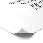 Joy Psalm 30:5 Sunflower Photo Poster (Hoek)