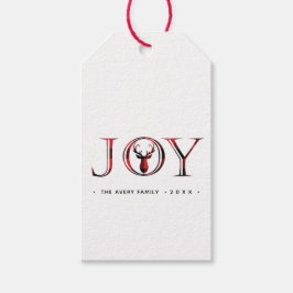Joy Pset Persoonlijke Kerstmis Cadeaulabel