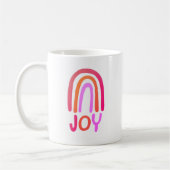 JOY Rainbow Colorful Handlettering Coffee Mok (Links)