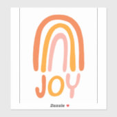 JOY Rainbow roze handlettering Sticker (Vel)