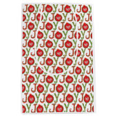 Joy Red Green Kerstfeestdag Medium Cadeauzakje (Voorkant)