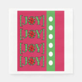 Joy Red Green Merry Kerstkerstkerstkerstkerstkerst Servet (Voorkant)