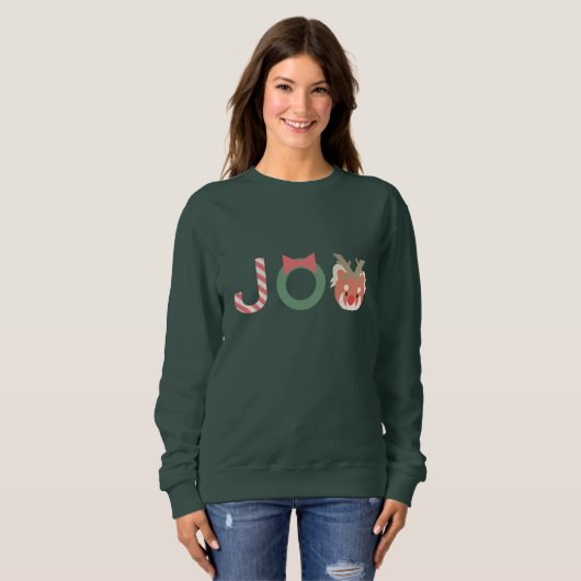 JOY Red Panda met Rendier Headpiece Sweatshirt (Voorkant volledig)