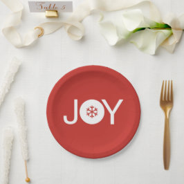 Joy Red Paper-Bord Papieren Bordje