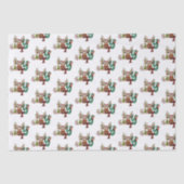 Joy Reindeer Fun kerstavond Tissuepapier (Voorkant)