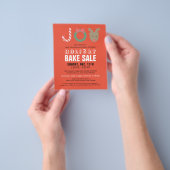 JOY Reindeer Holiday Bake Sale Red Flyer (Hand)