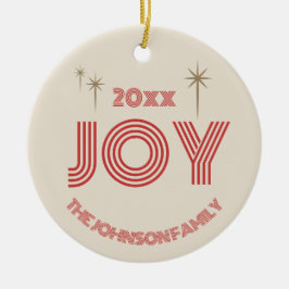 JOY Religieus Kerst Ornament Aangepaste Familie Na