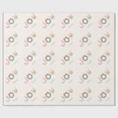 Joy Rendier met Mask Cream Kerstvakantie Cadeaupapier (Vlak)