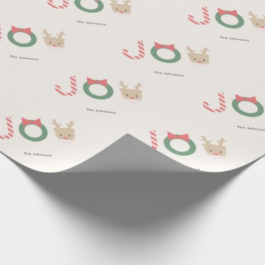 Joy Rendier met Mask Cream Kerstvakantie Cadeaupapier (Hoek)