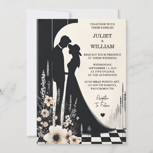 Joy Retro Boho Studio Creatieve Geïllustreerde Bru Kaart (Voorkant)