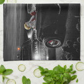 Joy Ride B&W 2 Theedoek (Gevouwen)