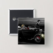 Joy Ride B&W 2 Vierkante Button 5,1 Cm (Voorkant /achterkant)