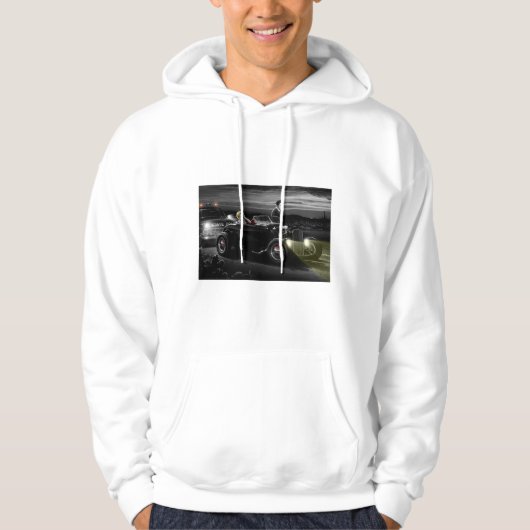 Joy Ride B&W Hoodie (Voorkant)