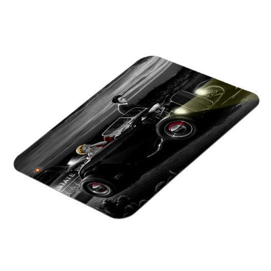 Joy Ride B&W Magneet (Linkerzijde)