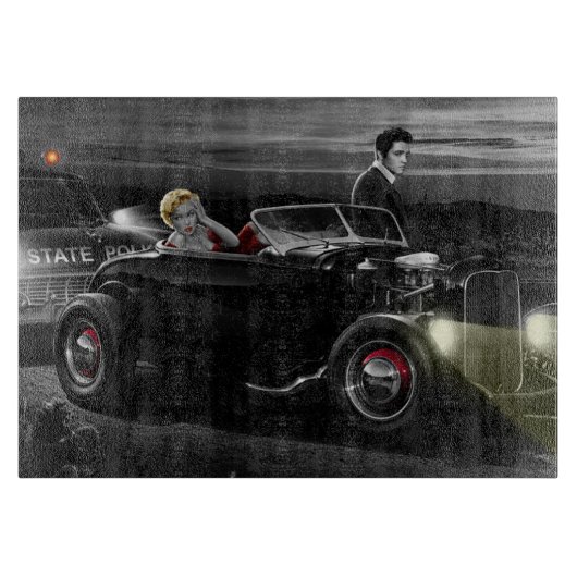 Joy Ride B&W Snijplank (Voorkant)