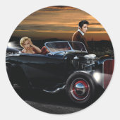 Joy Ride Ronde Sticker (Voorkant)