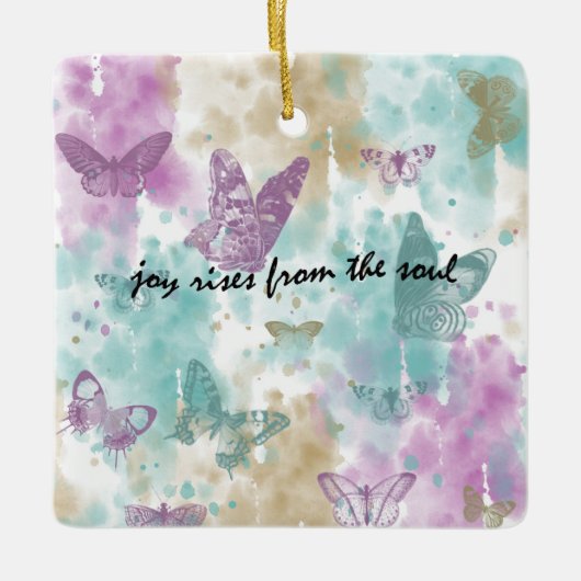 Joy Rises from the Soul Keramisch Ornament (Voorkant)