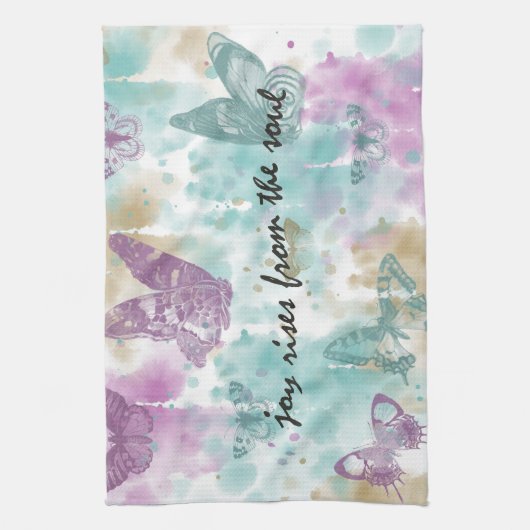 Joy Rises from the Soul Theedoek (Verticaal)